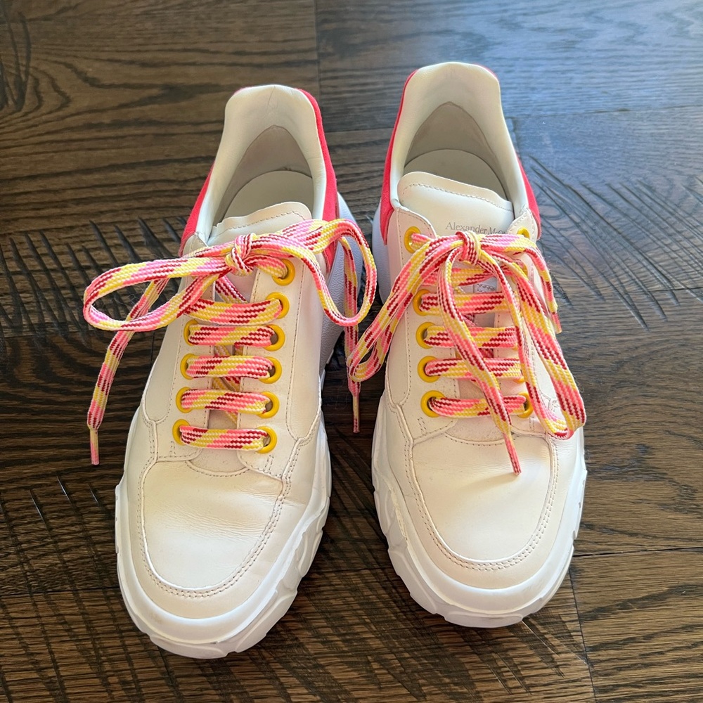 Alexander Mcqueen Oversized Court Trainer Sneakers - Picture 3 of 5